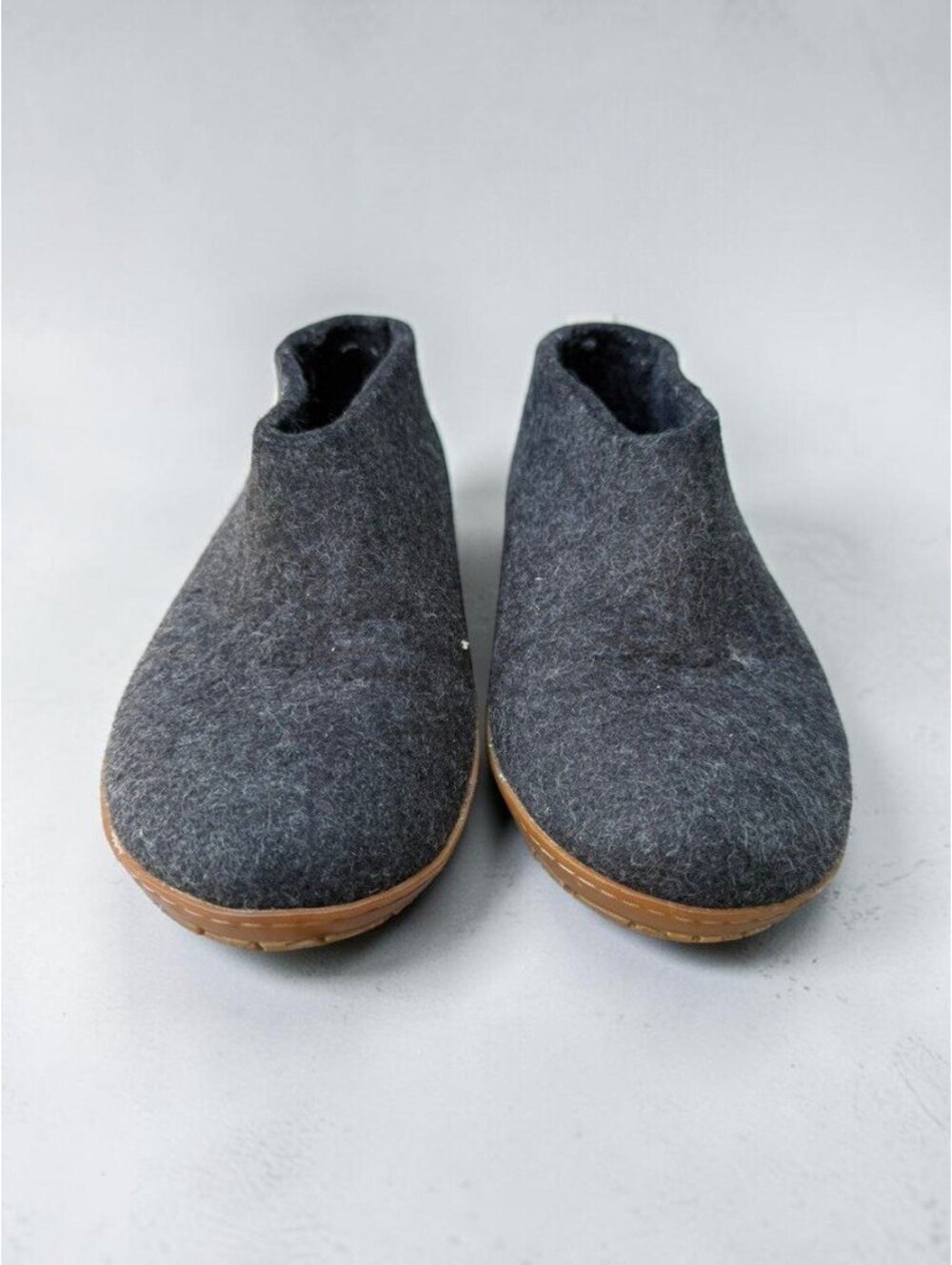 Stegmann Alpine Women’s EU 41 US 10 Charcoal Wool Slip On Slippers